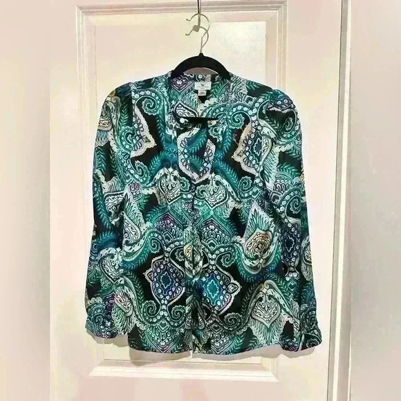 Worthington Teal/Blue Womens Size PM - Picture 1 of 4